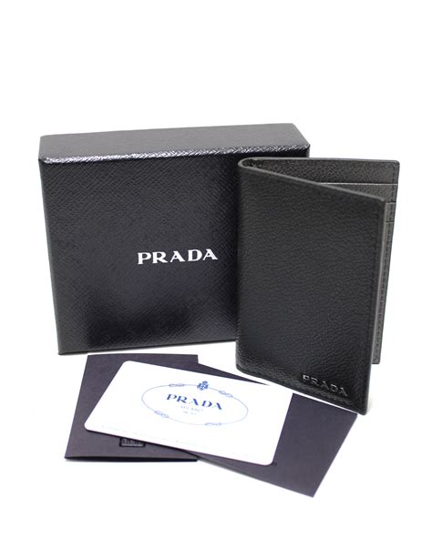 prada grained calf leather wallet|Prada Women's Card Case/Wallet in Vitello Grain Calf Leather.